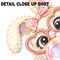 Easter DTF Transfer - Cute Peeking Bunny Blowing a Bubble Ready to Press
